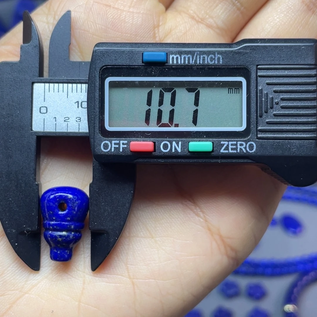 青金石未镶嵌10×16mm三通配饰