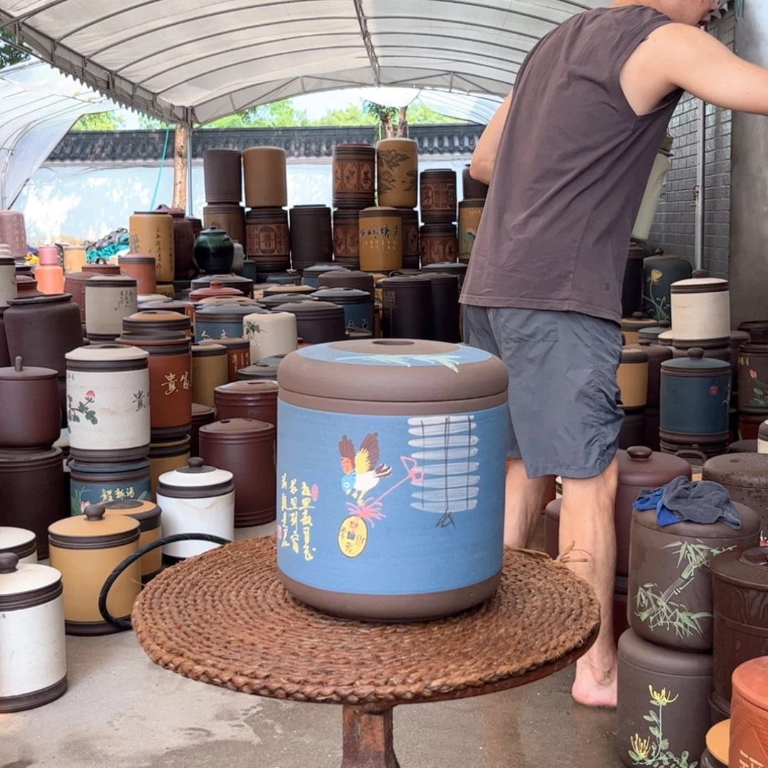 紫砂茶叶罐8 饼茶叶罐