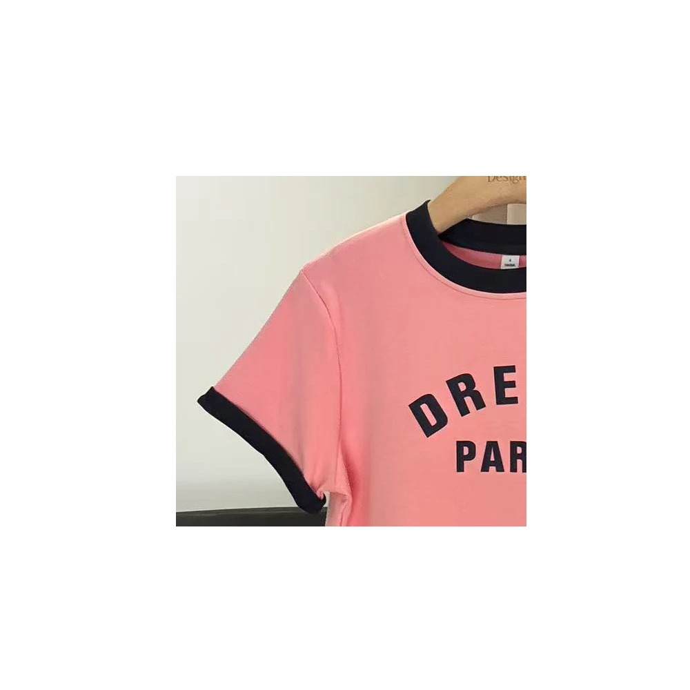 【清货】【梦幻巴黎】夏百搭正肩女款印花数码印花设计款短袖T恤AX029