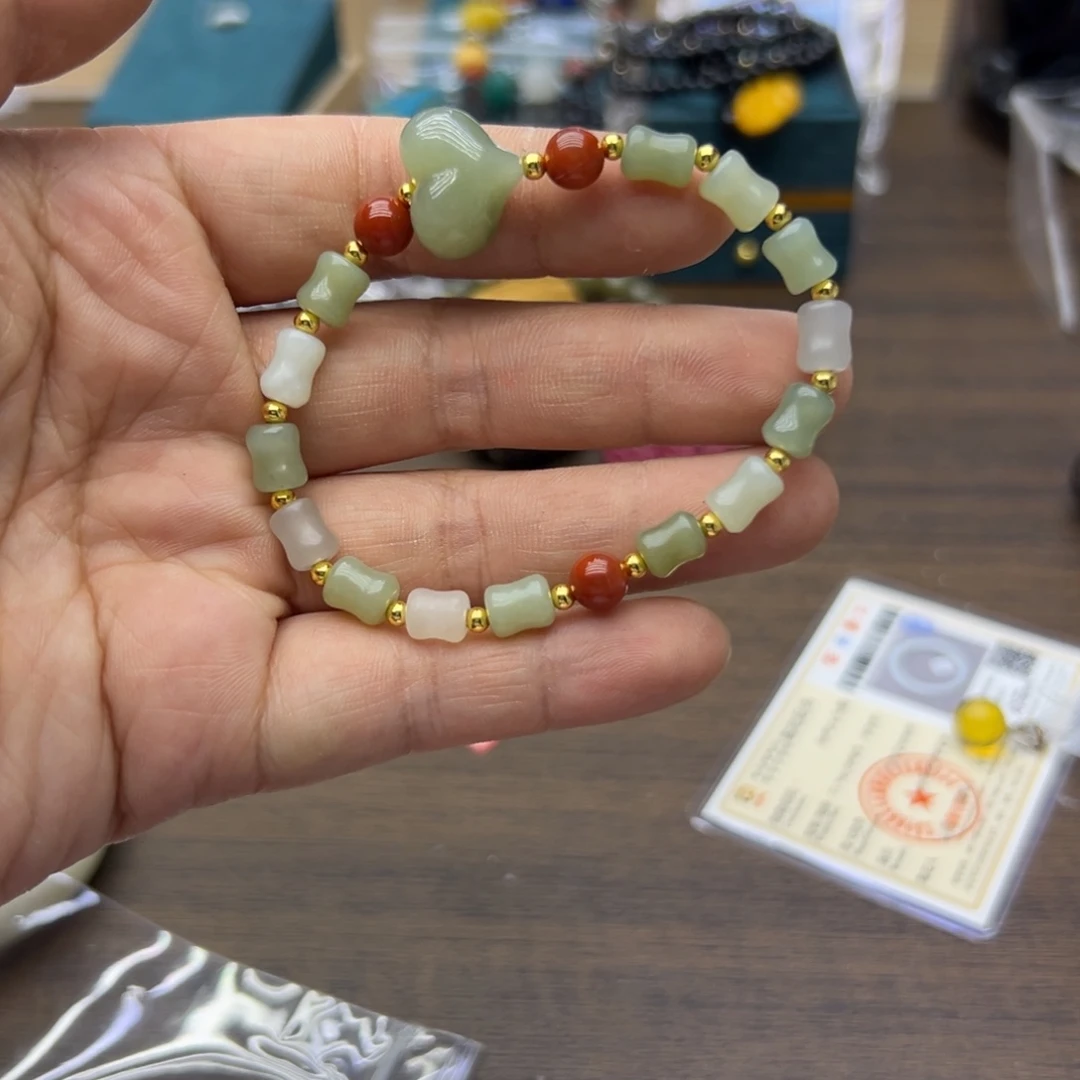 和田玉未镶嵌手链666