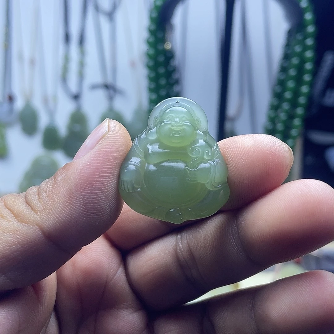 和田玉未镶嵌吊坠(不含链)