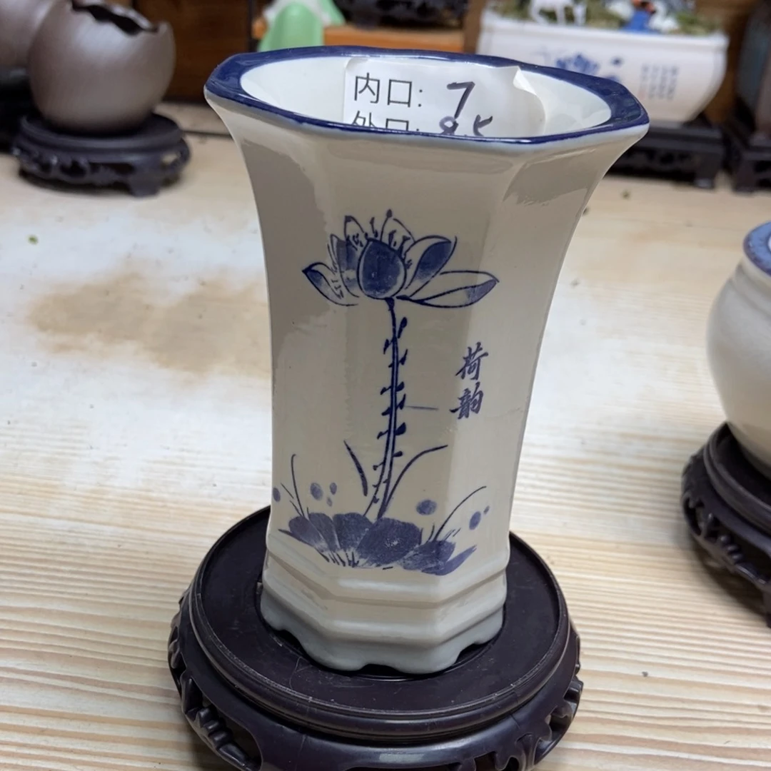 瓷片陶瓷花盆陶瓷艺术