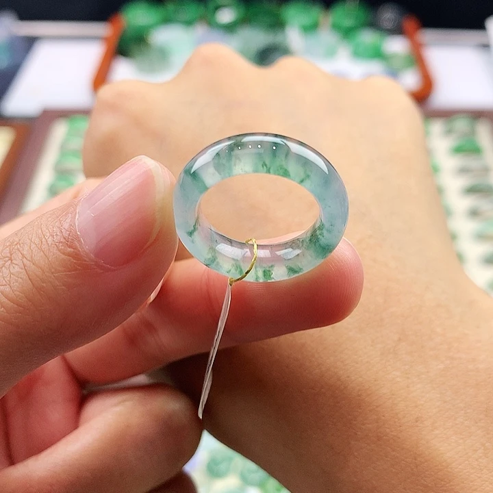 翡翠未镶嵌戒指9号