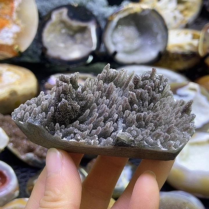 珠宝半成品未镶嵌水晶一帆风顺森林