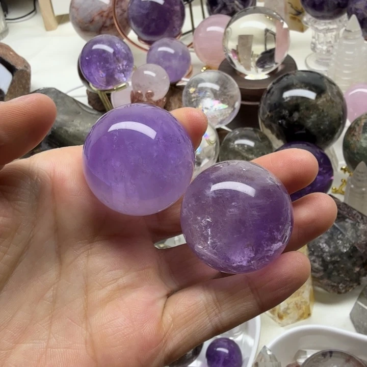 紫晶珠宝半成品未镶嵌