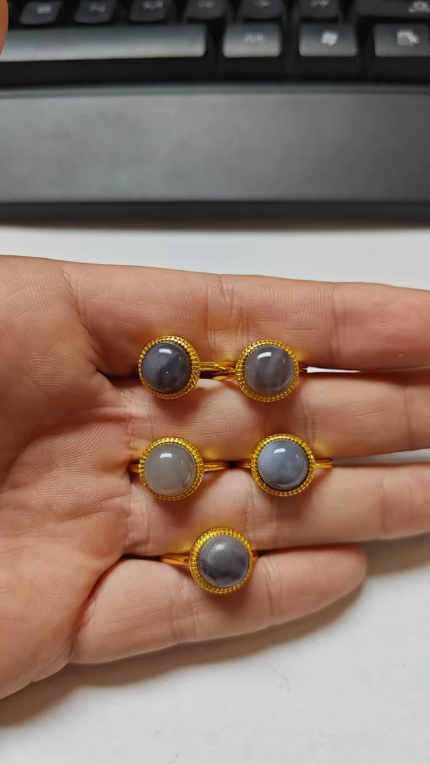 和田玉戒子多样性发其一C-477