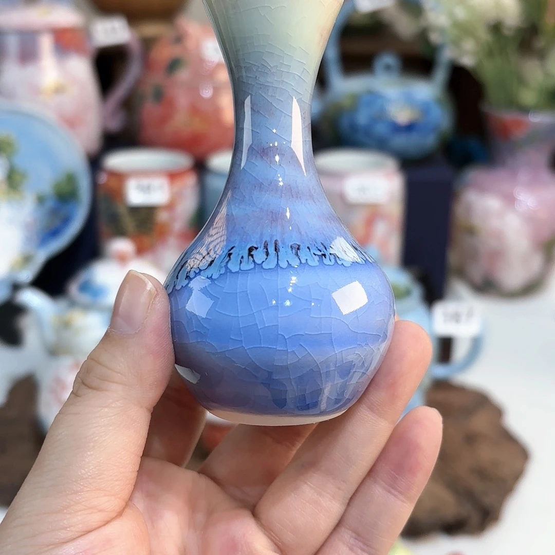 景德镇手绘高温釉下彩陶瓷茶具