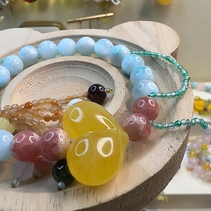 琥珀未镶嵌手链琥珀手串