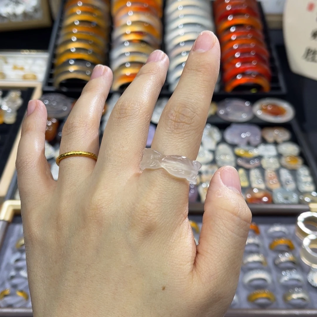 玛瑙/玉髓未镶嵌戒指