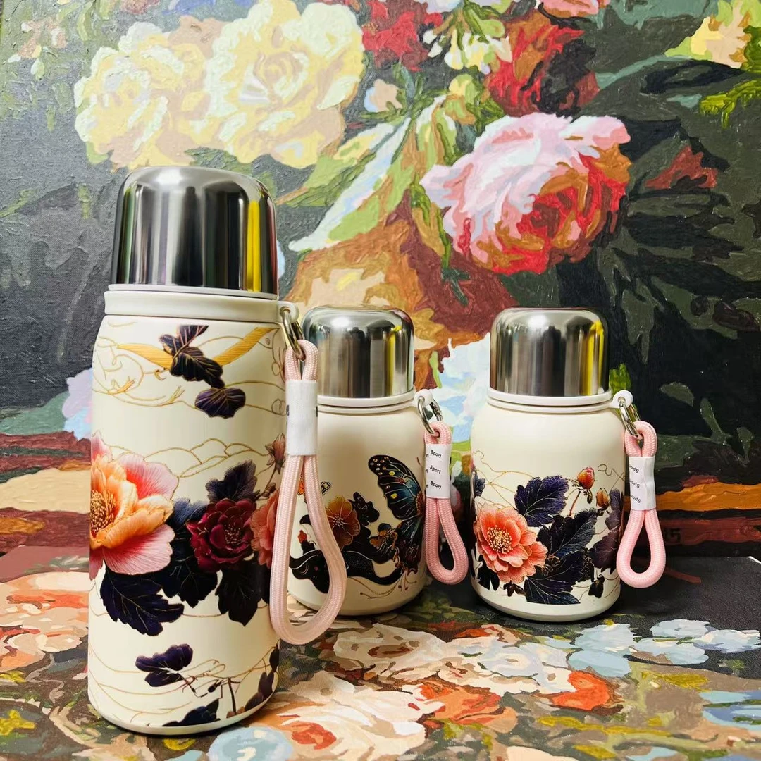 【复古国潮】316国风大容量高颜值不锈钢真空便携保温杯泡茶水杯