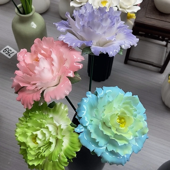 杨***a陶瓷纯手工捏花设计