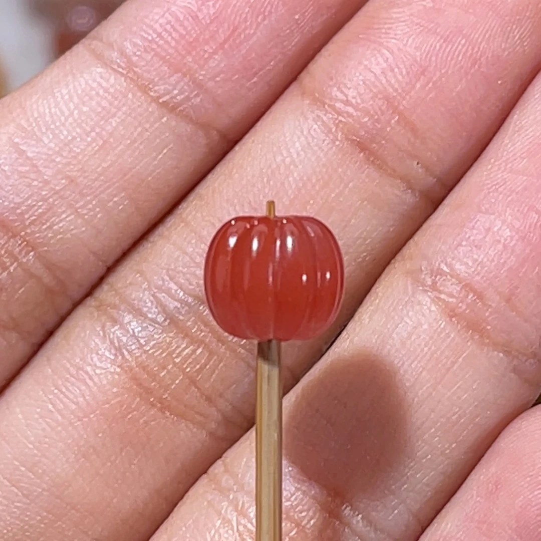 南红玛瑙瓜珠8.4x7.9mm未镶嵌