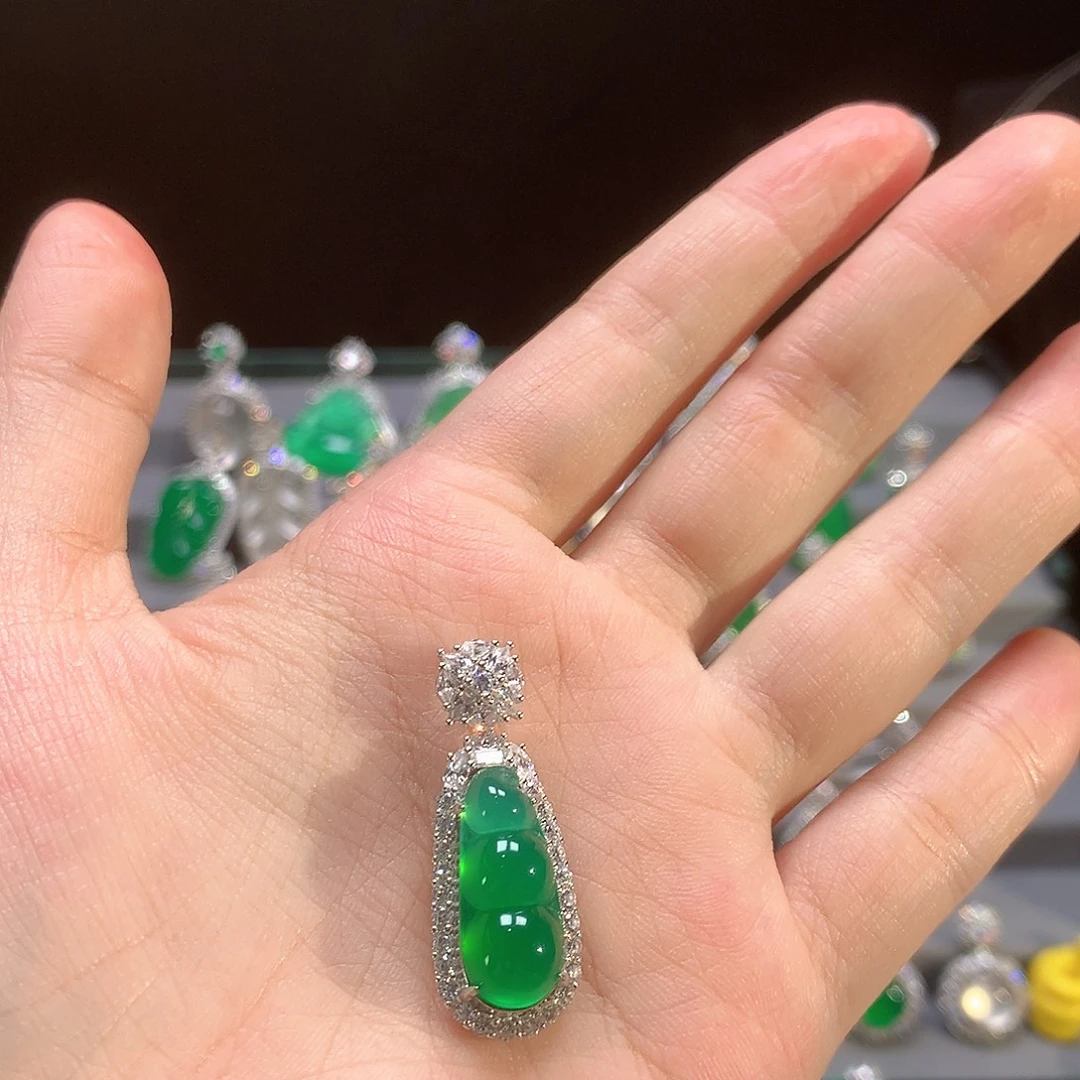 玛瑙/玉髓银S925镶嵌颈饰