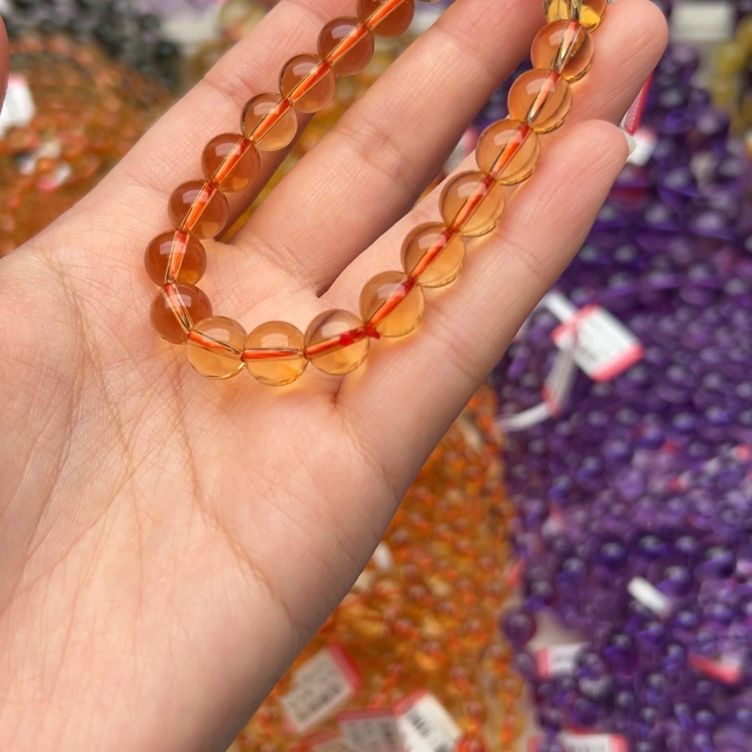 水晶未镶嵌手链黄水晶