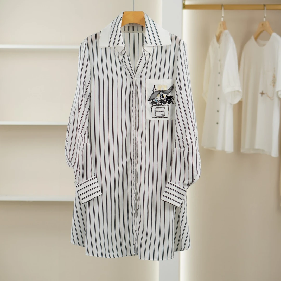 麦迪尚品【H】5041218 春季简约条纹衬衫品牌撤柜 B4组