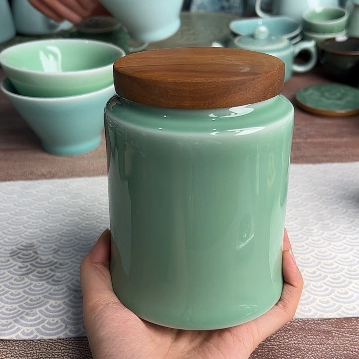 龙泉云间青瓷小米茶器