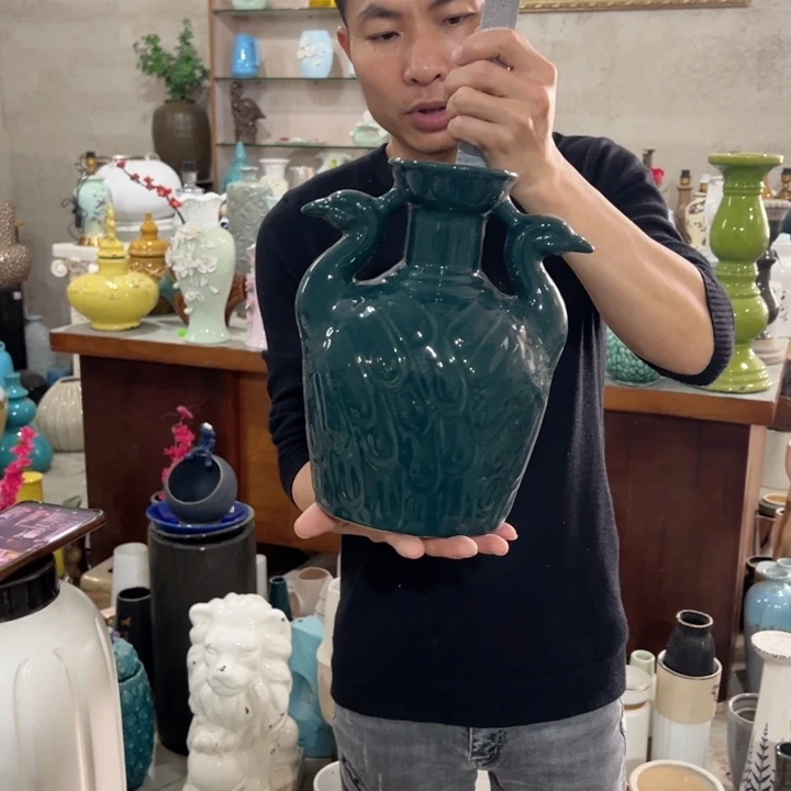 瓶高度28厘米口径9厘米微瑕捡漏