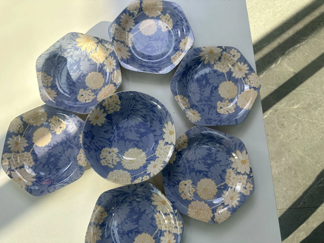 碗碟盘件1碗6碟颜色款式随机xkh