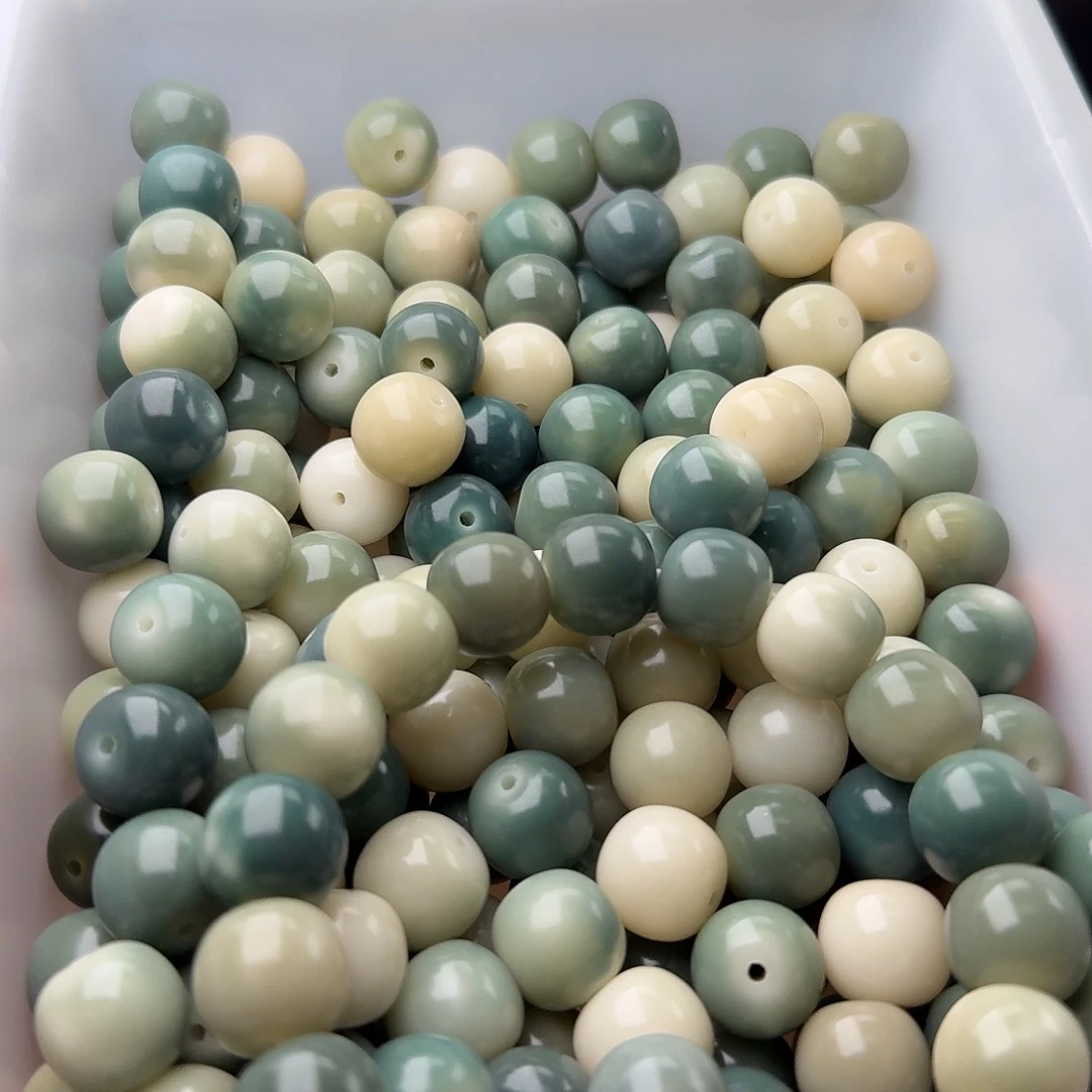 菩提根/象牙果吊坠120颗莫兰迪14骨瓷桶