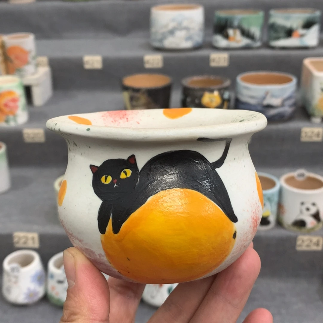 罐手绘系列一物一拍，内口6.5