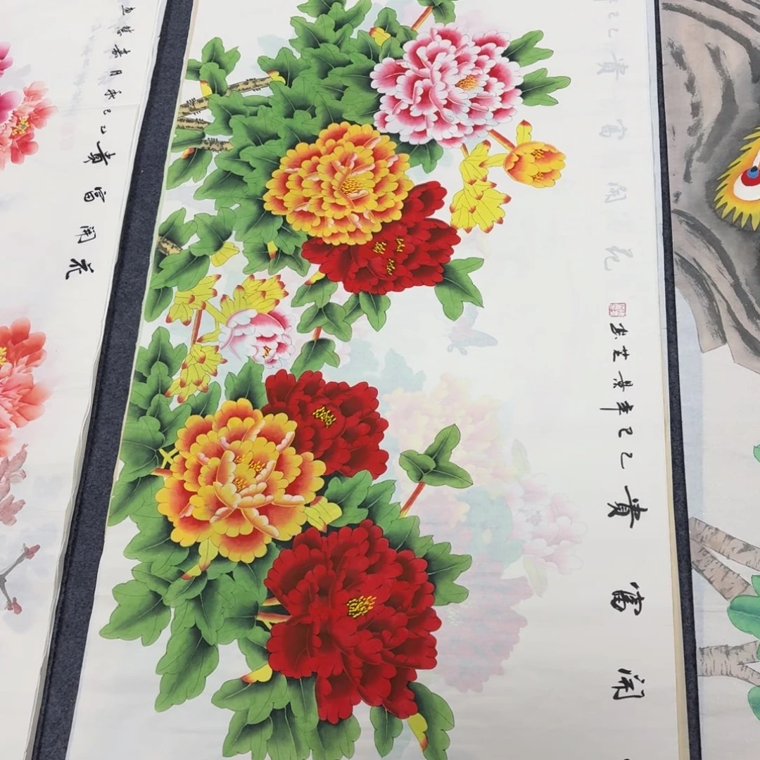 国画140×70工笔画画画画
