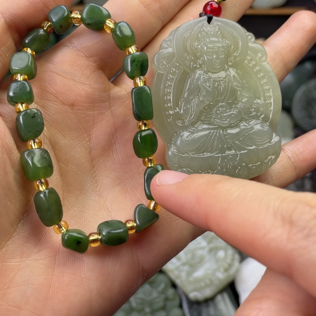 和田玉未镶嵌颈饰