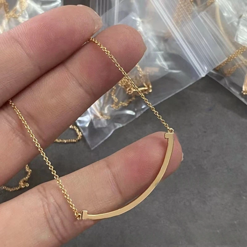 钛钢锆石耳饰 3273-高版精选设计感精致原版项链
