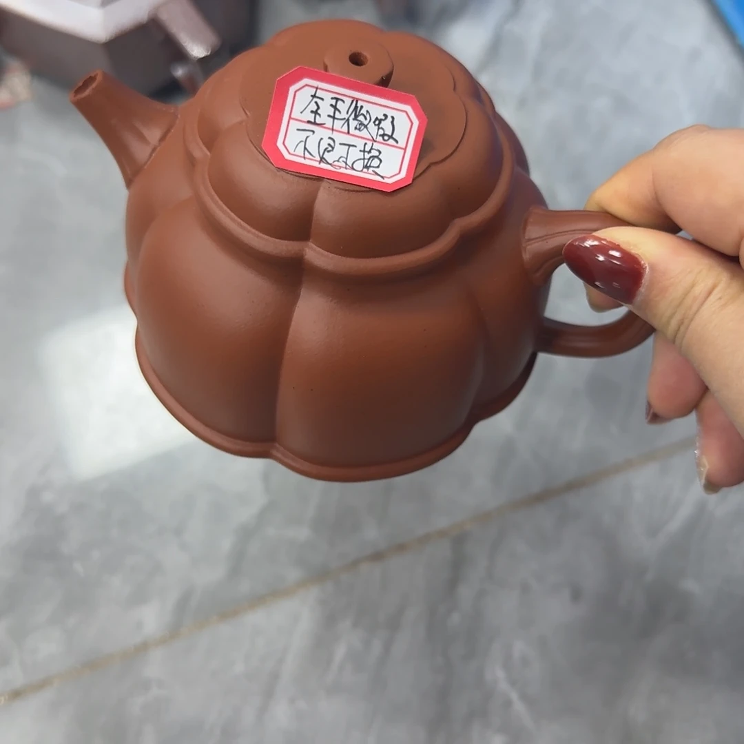 紫砂茶壶黄龙山原矿朱泥230