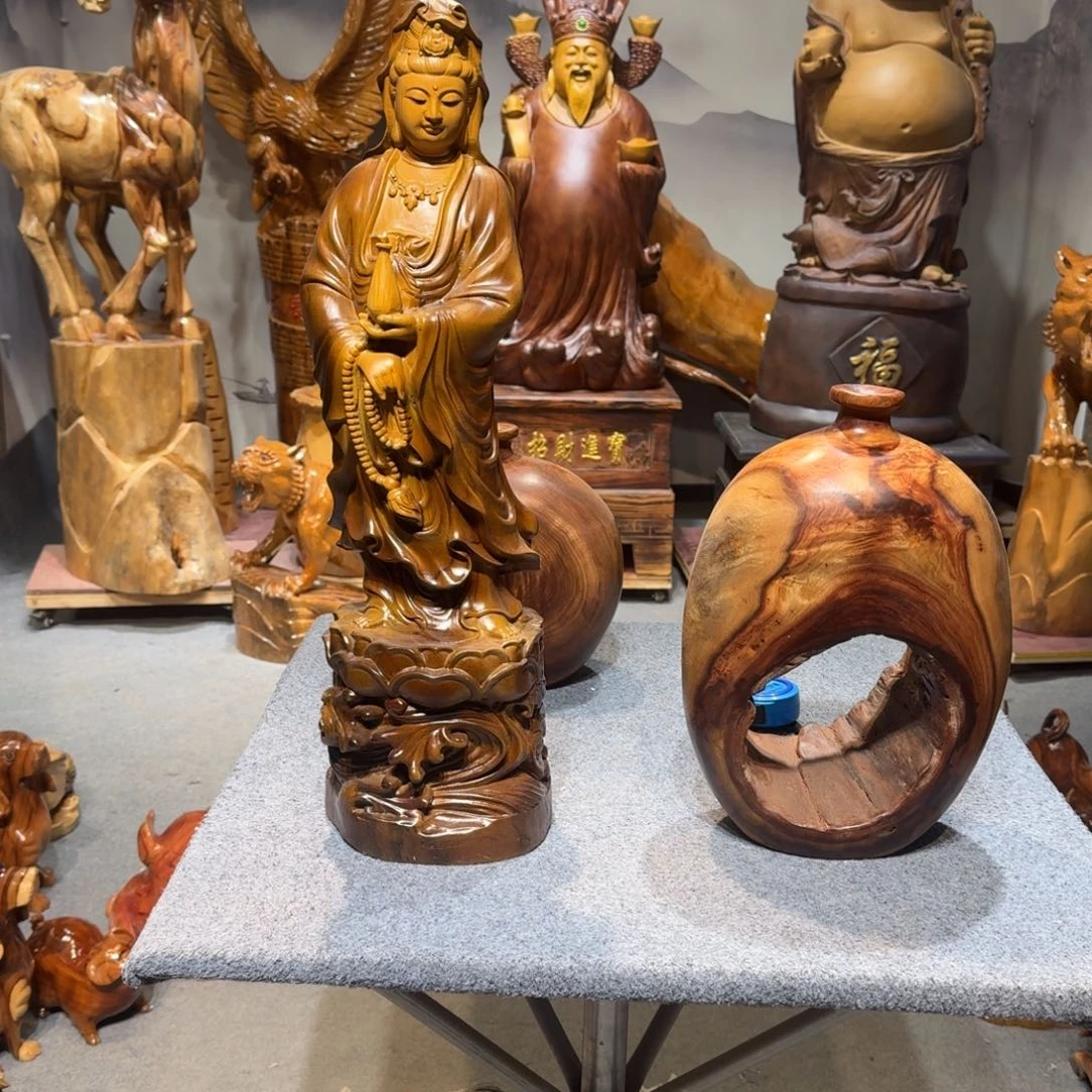 香樟木祂***烟香樟木观音