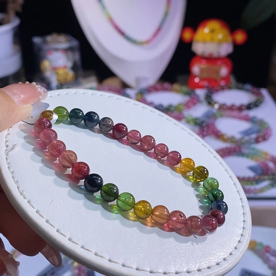 未镶嵌手链碧玺色标