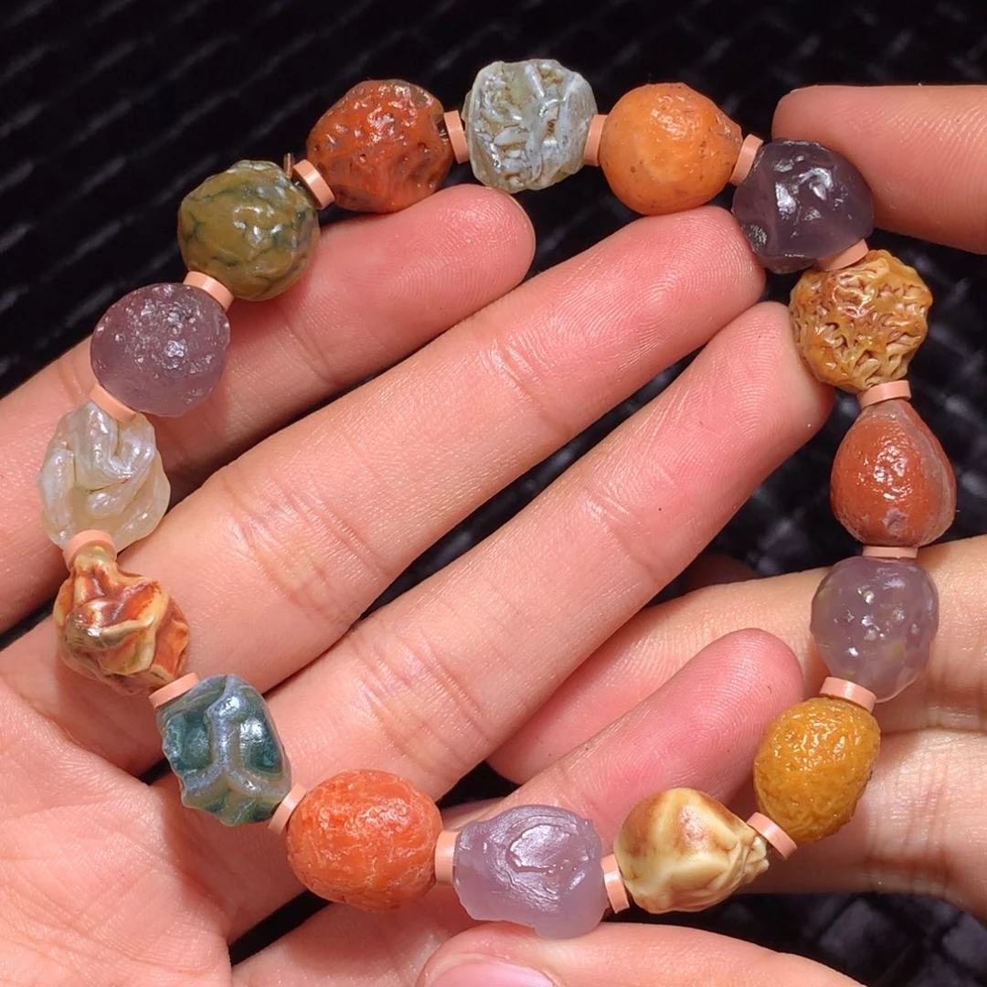 未镶嵌玛瑙/玉髓珠宝半成品