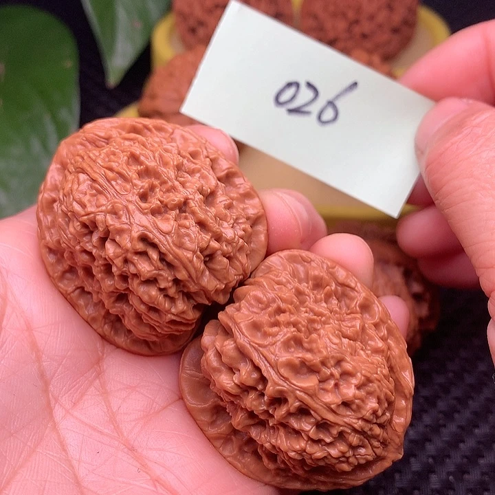 【闪购商品】把件文玩核桃38高炮南疆石026