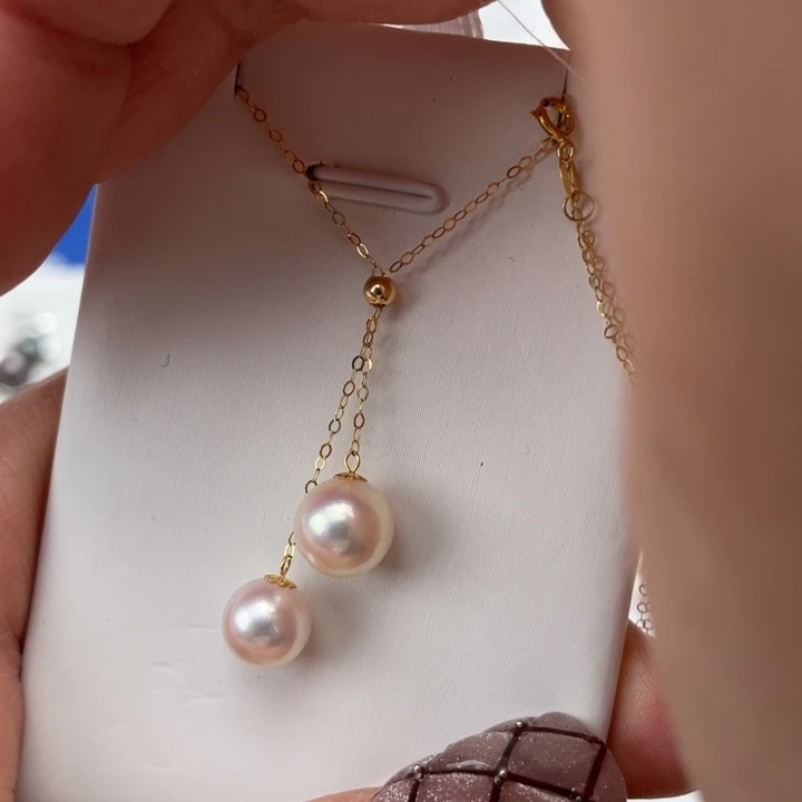 海水珍珠颈饰18K金镶嵌