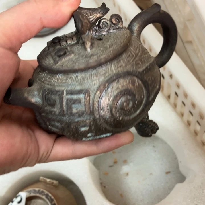 柴烧茶具宝瓶大放漏