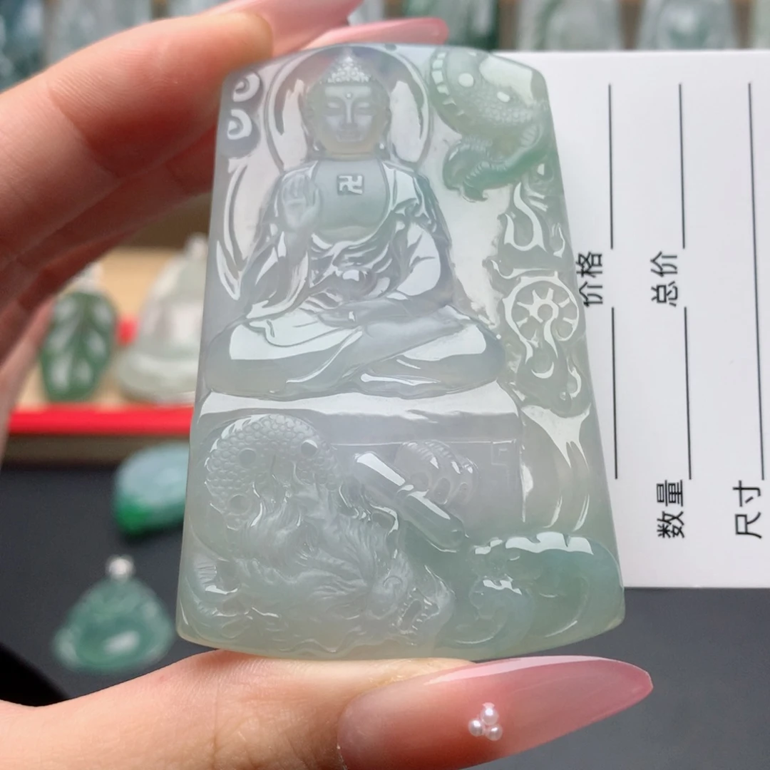 Z***-颈饰未镶嵌翡翠阿弥陀佛