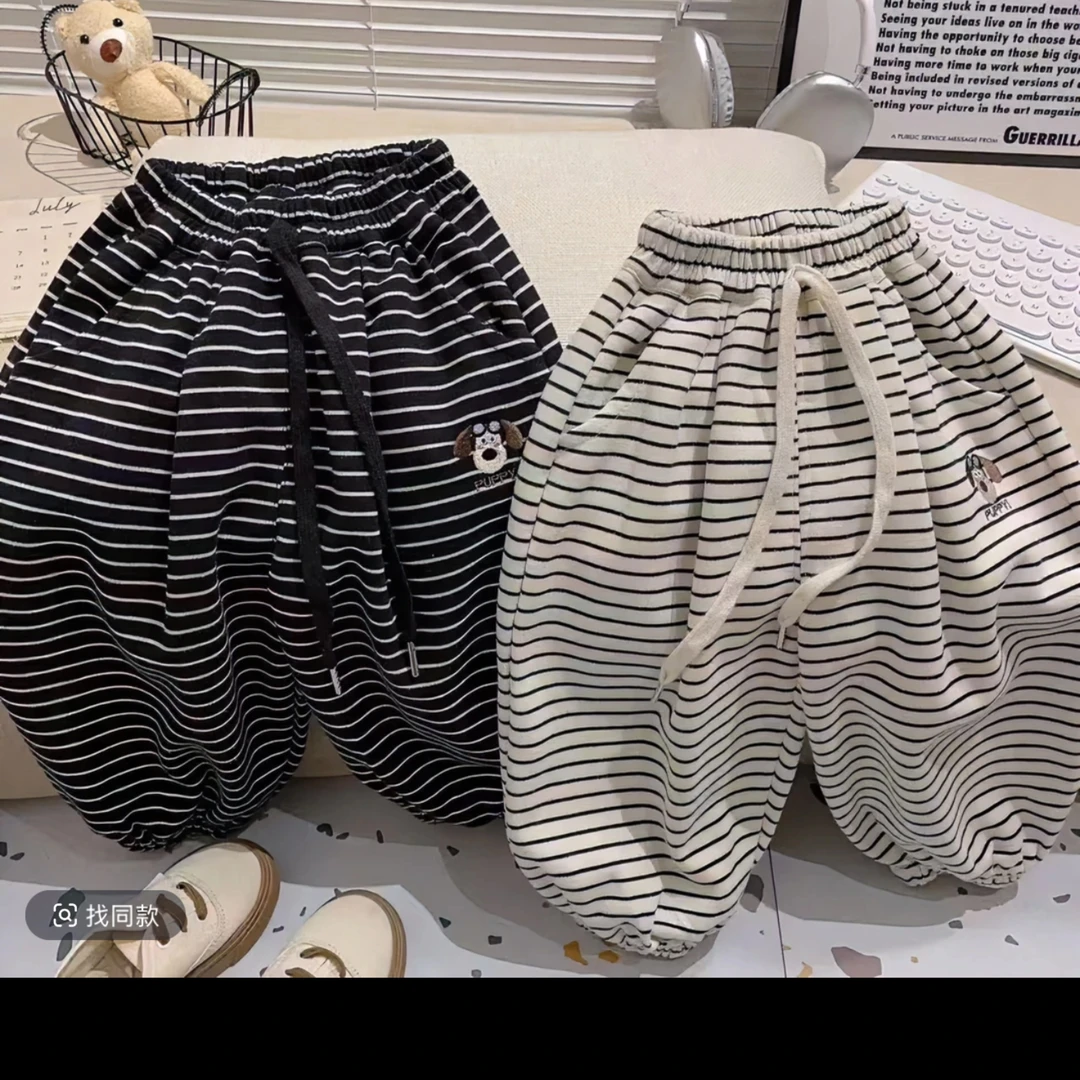 女童卫裤春秋2025新款洋气加绒儿童裤子纯棉休闲女宝春装运动长裤