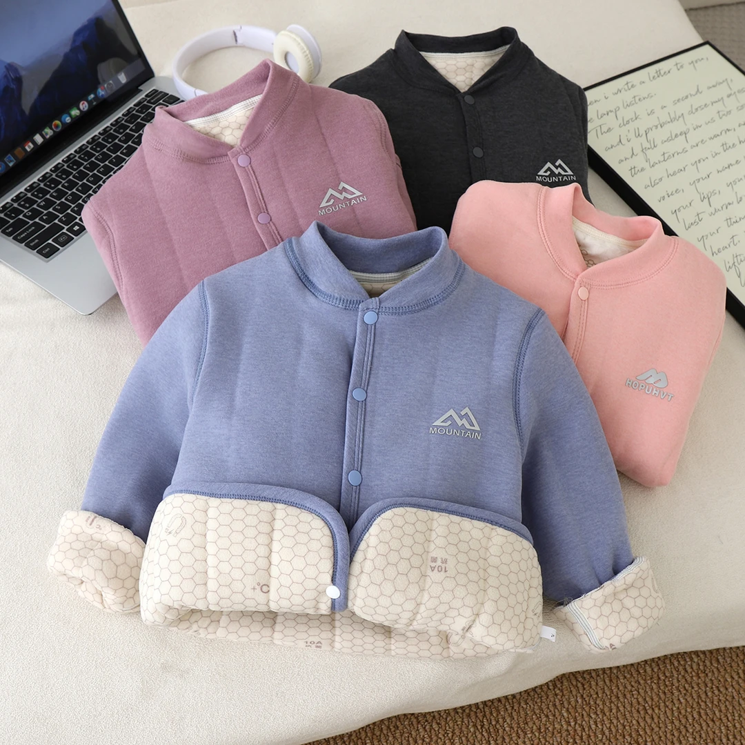 a类德绒保暖校服神器套装宝宝保暖冬季锁温羊毛蚕丝舒适不臃肿