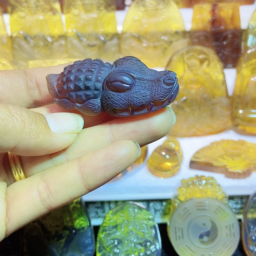 琥珀颈饰未镶嵌鳄鱼15