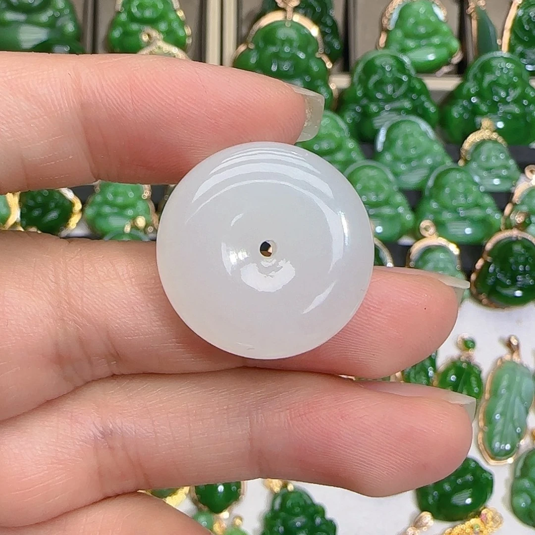 和田玉（白玉）吊坠(不含链)未镶嵌