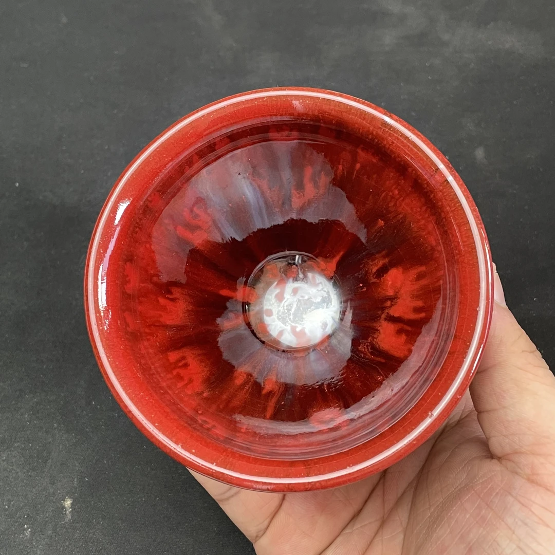 牛血百花建盏主人杯
