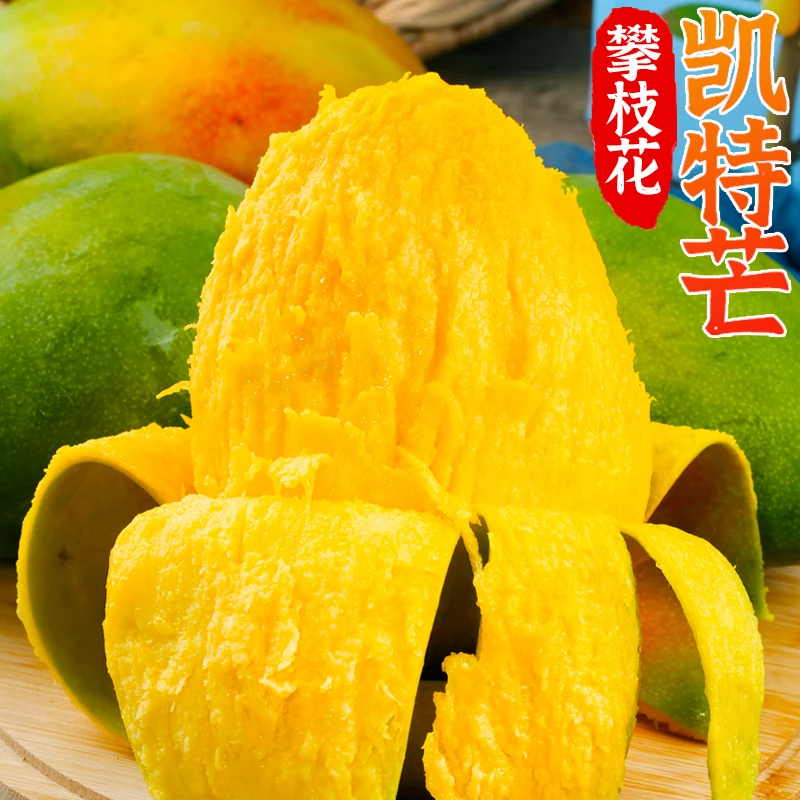 【凯特芒】【催熟变软食用】攀枝花凯特芒大脸芒带箱10斤 香甜可口