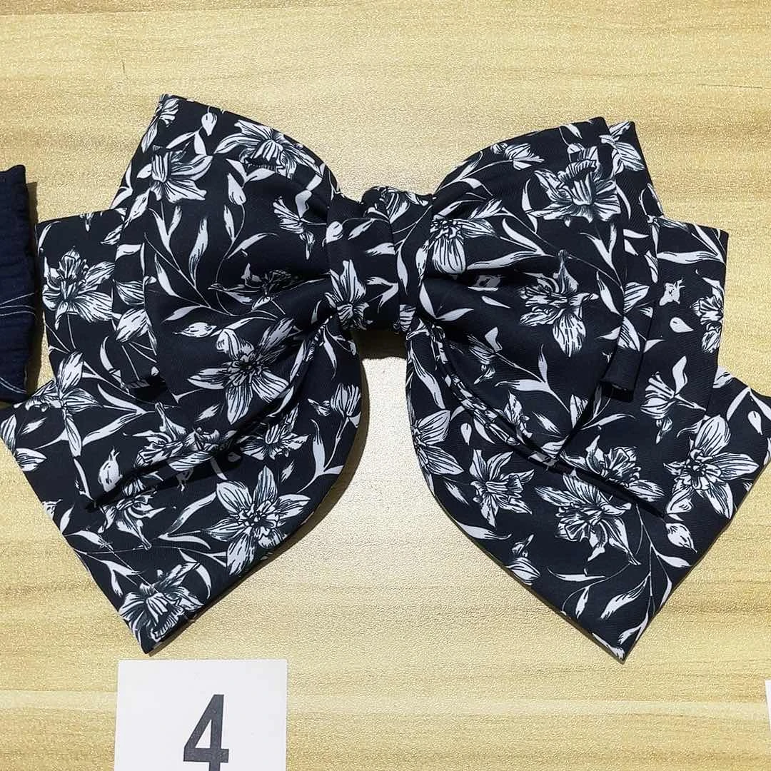 皮质铁合金蝴蝶结发夹