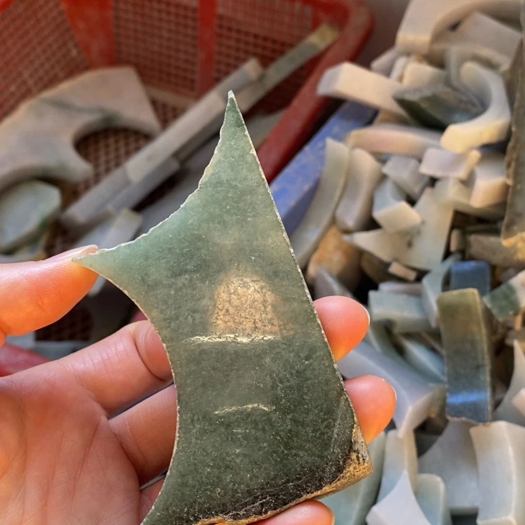 翡翠裸石翡翠边角料