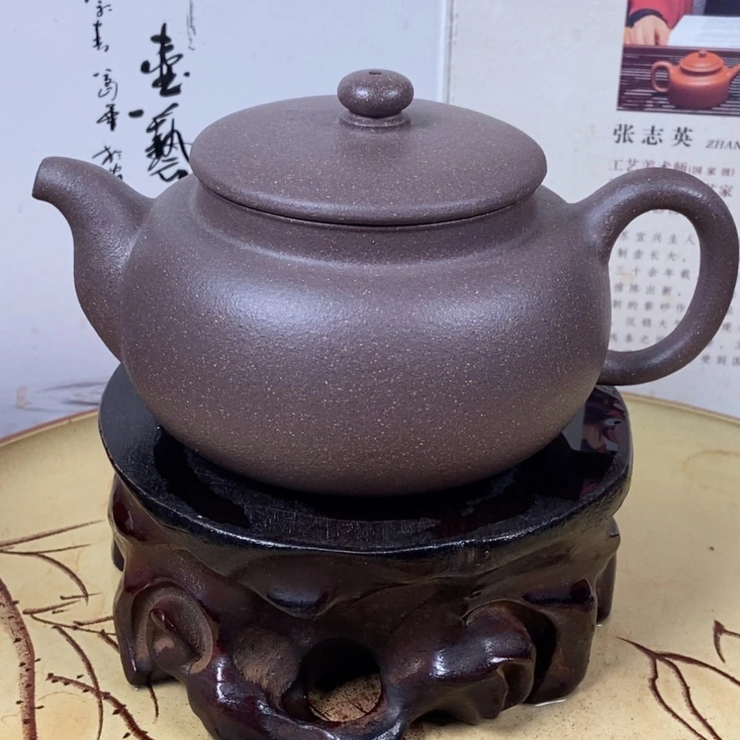 紫砂茶壶老天青240容量