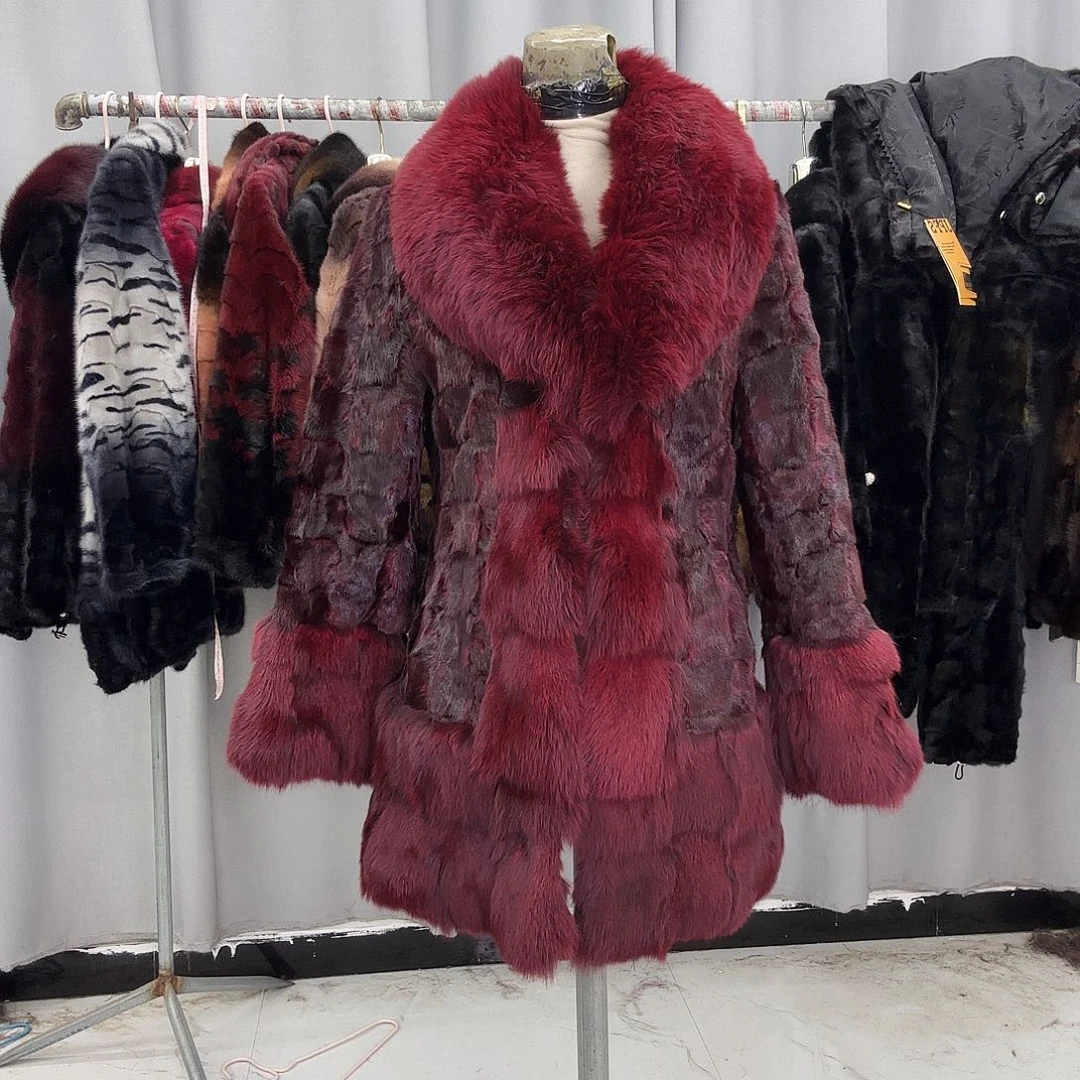 水貂拼貂真皮真毛
