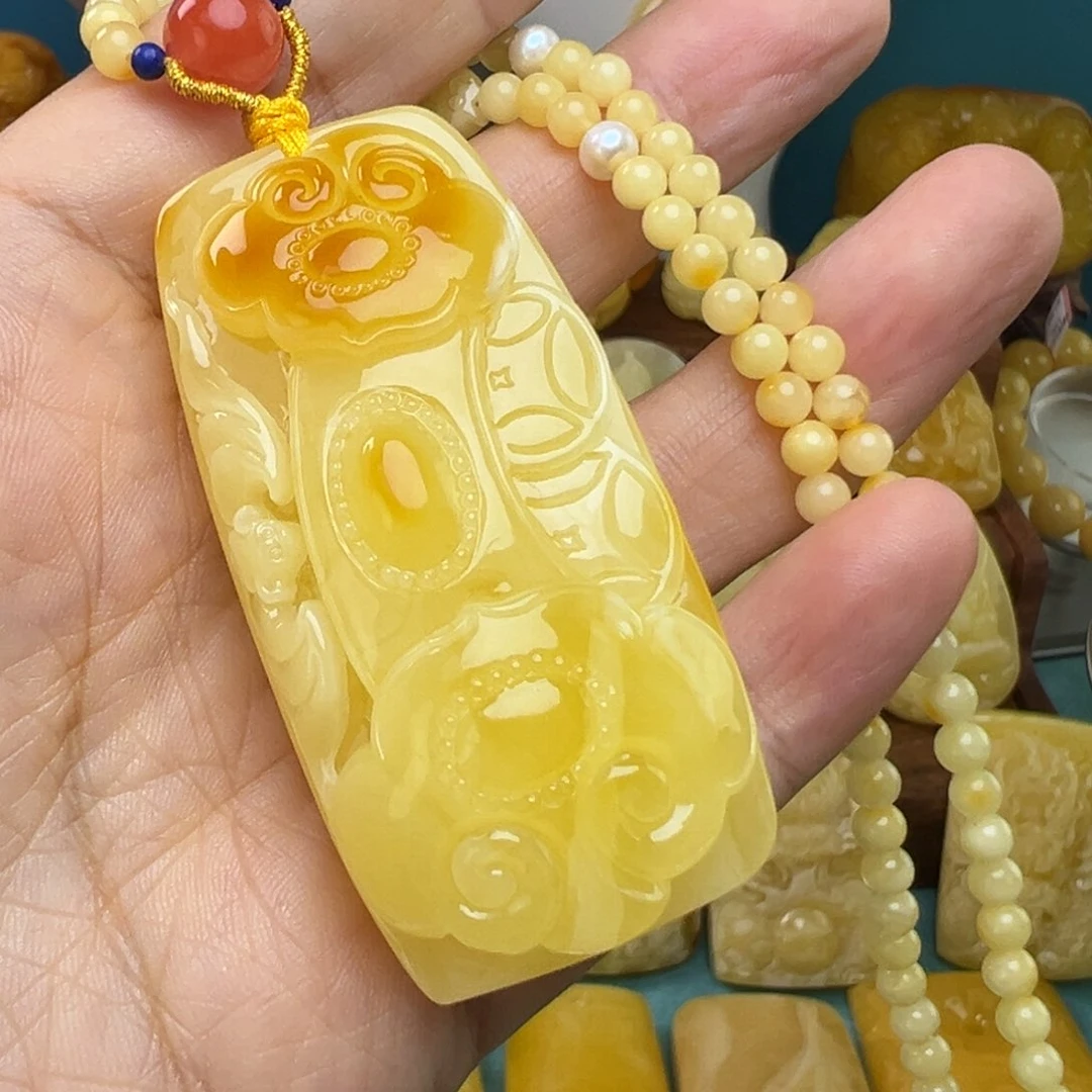 蜜蜡吊坠(赠链)未镶嵌