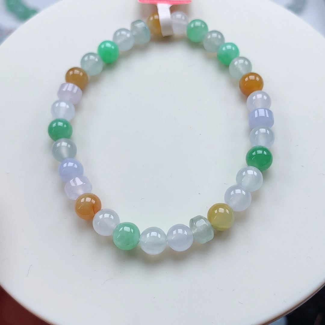 翡翠未镶嵌手链6mm