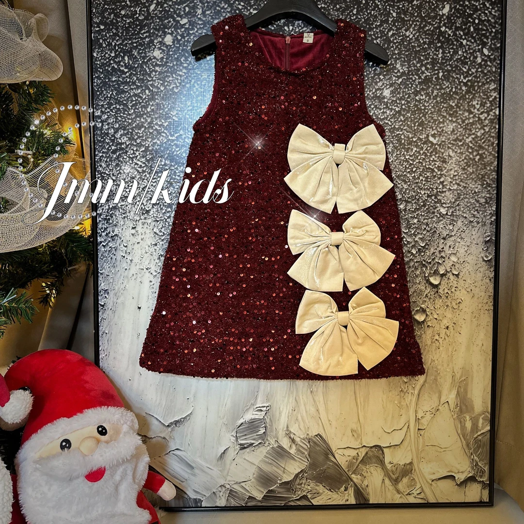 F014 女童冬款韩版毛衣套装洋气公主裙拜年服