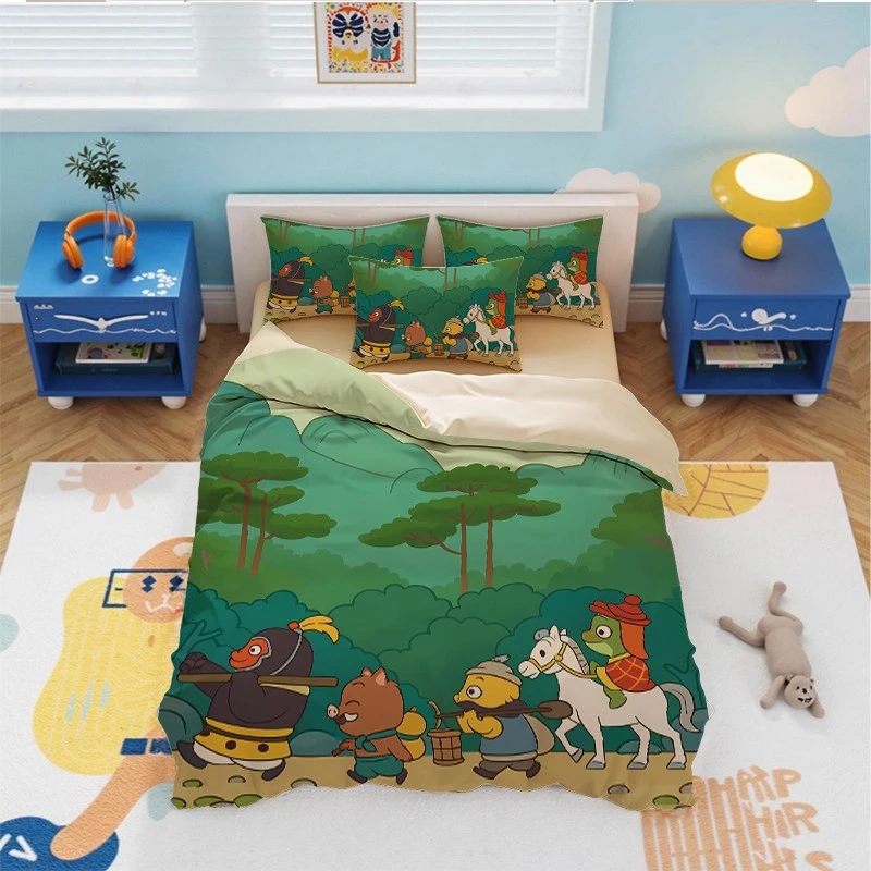 小猪妖被套纯棉四件套浪浪山小妖怪全棉儿童房学生床上用品三件套