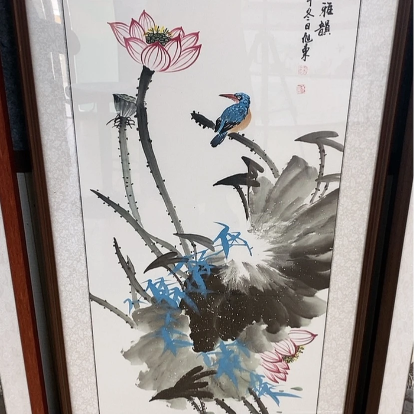 【闪购商品】国画手绘国画带框124.57